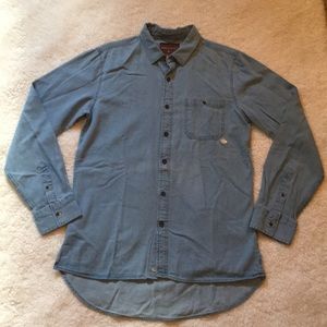 NWOT Chambray Modern Amusement Button Up